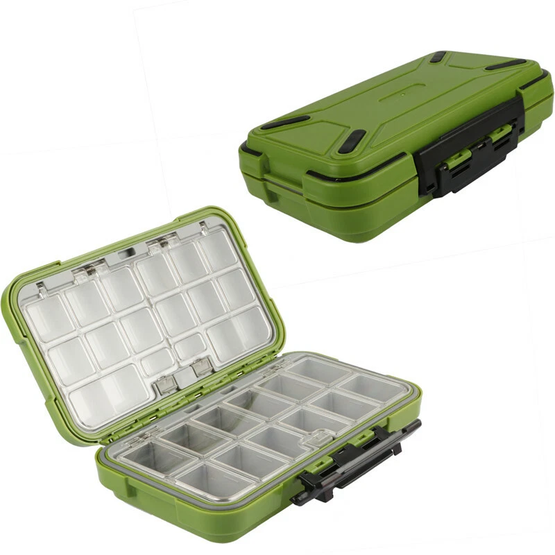 Fishing Tackle Box 30 Compartments Storage Case Small Lures Bait Hook Box