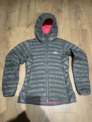Mountain Equipment Frostline Damen-Daunenjacke Größe 8 UK grau