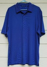 Cutter and Buck Blue Stripped Polo Size Large NWOT