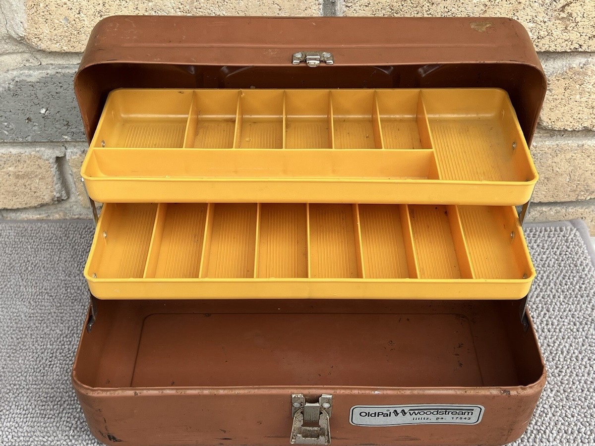 Boîte De Rangement Pêche à La Mouche Vintage Plastique Avec 26 Leurres Secs