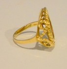 Vintage 14k Gold 1945 DOS PESOS COIN RING, stamped ITALY — photo 5