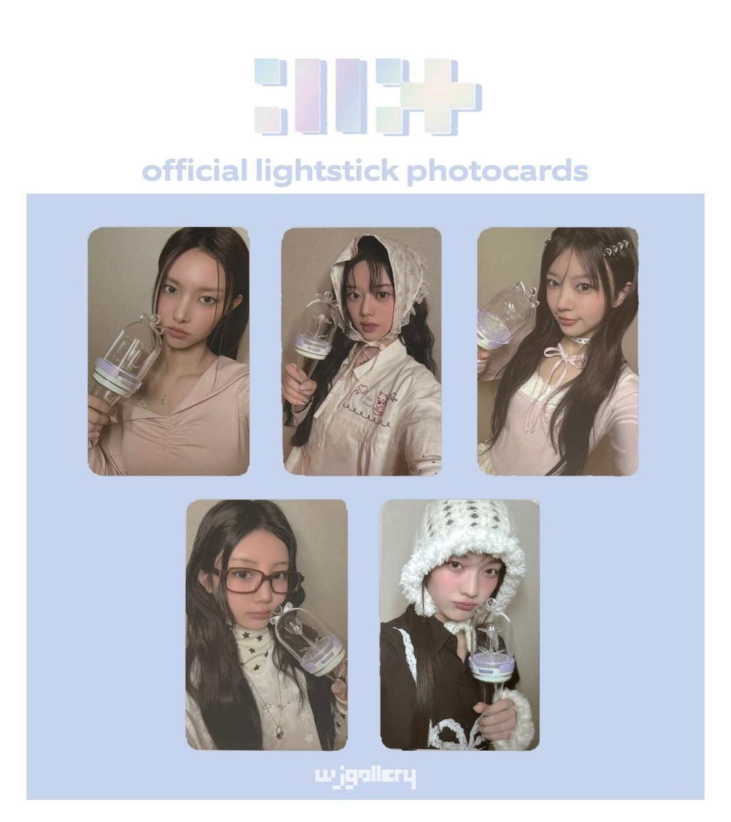 ILLIT - PHOTOCARD LIGHSTICK OFFICIAL YUNAH MINJU MOKA WONHEE IROHA