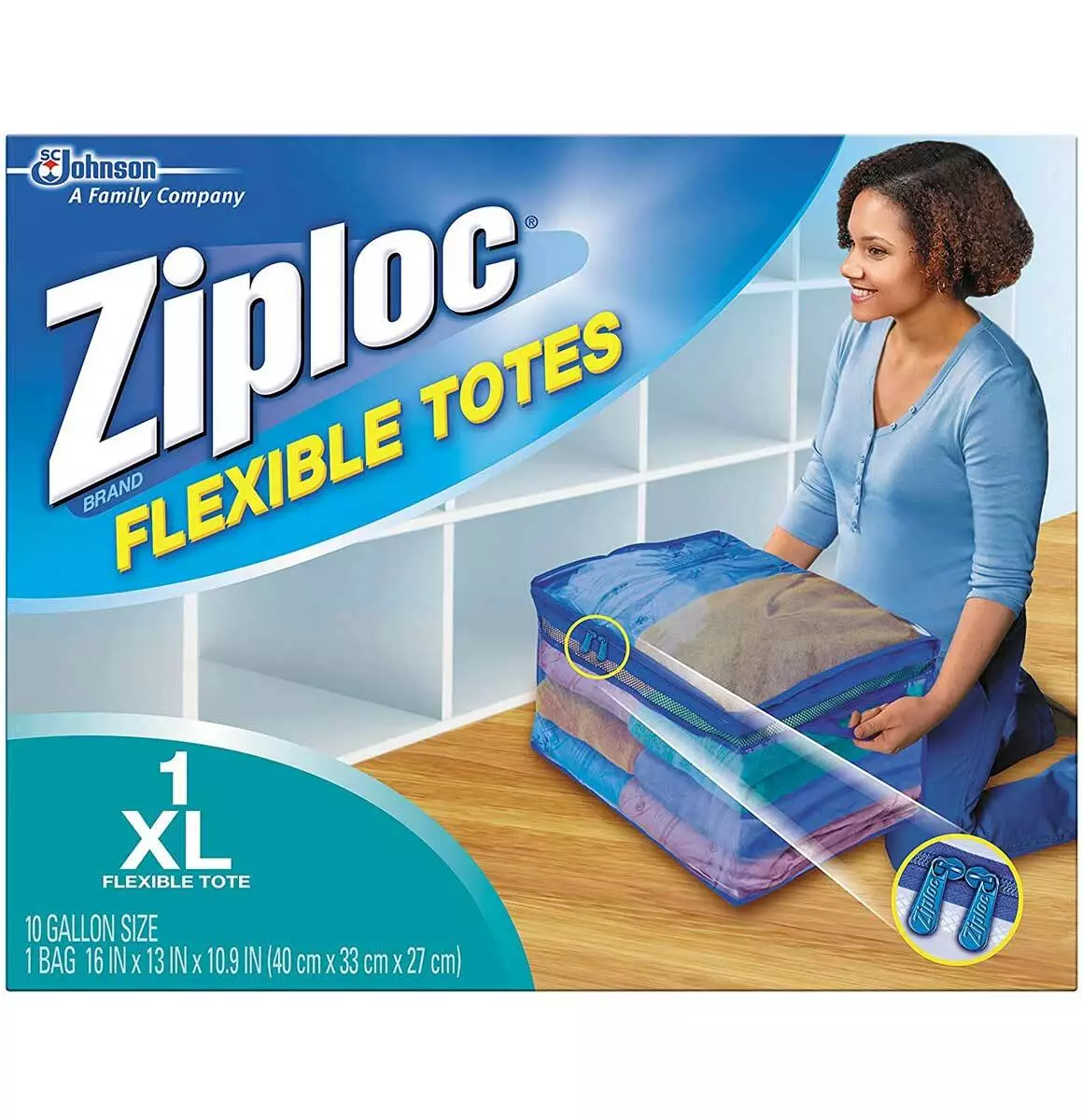 Ziploc Storage Bags for Clothes, Flexible Totes for Easy and Convenient  Storage, 1 Jumbo Bag 