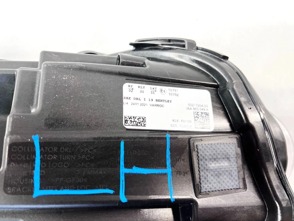 20-23 BENTLEY BENTAYGA LUZ LADO CONDUCTOR IZQUIERDA LÁMPARA INTERMITENTE INDICADOR OEM Foto 4 de 4