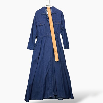 chinese dress ladies Gilli Women's Denim A-Line Lightweight Maxi Dress