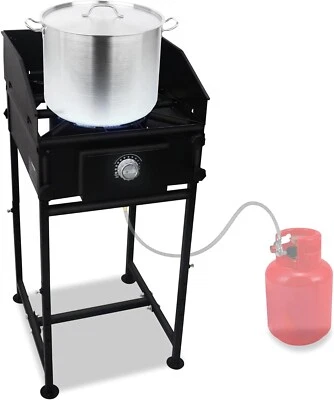 SONRET One Burner Propane Stove - 1,30,000 BTU - with Wind Panel , Regulator & Hose