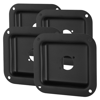 Four Pack Penn Elcom D0949K Dish One Neutrik D XLR Connectors Steel 4''x4-3/8''