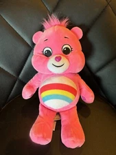 Care Bears Cheer Bear Plush Stuffed Animal 9” Pink Rainbow 2020 Basic Fun
