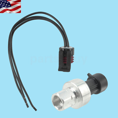 #ad AC Refrigerant Pressure Switch Sensor amp; Connector For Chevy GMC Silverado Sierra $14.99