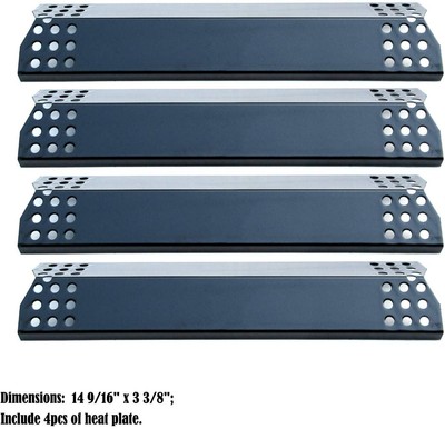 Heizplatten-Ersatz Für Grills – Passend Für Cuisinart CGG306, Nexgrill, Megamaster, 2 Stück Edelstahl