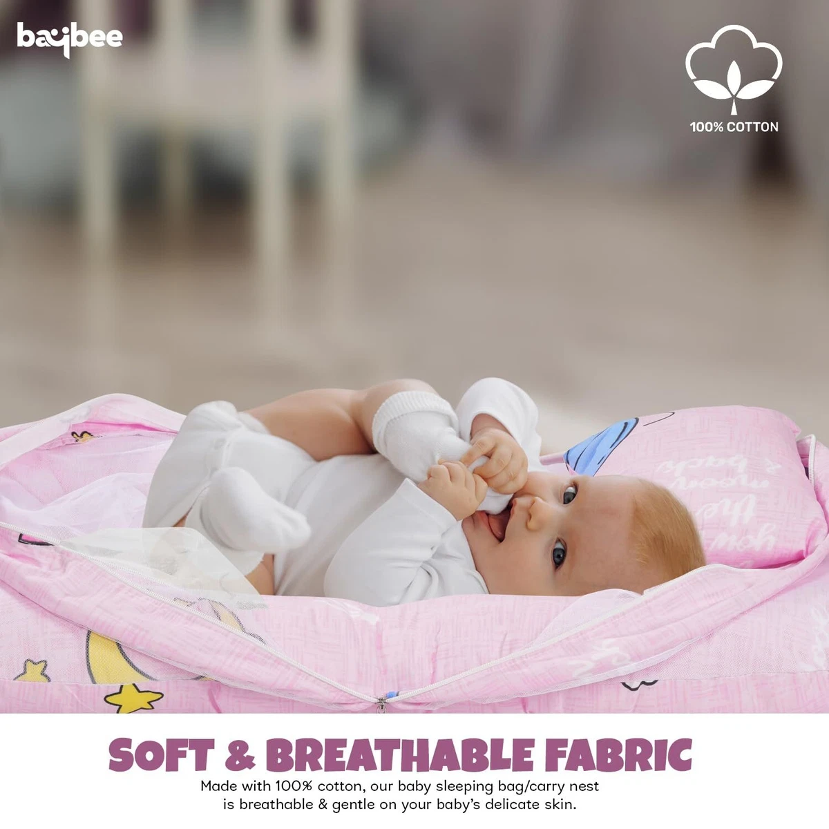 Baby carry bed sales with mosquito net