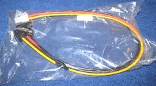 Lot of 6 ATX Motherboard 4pin - 1-Port SATA Hard Drive Power Cable - 16 inch