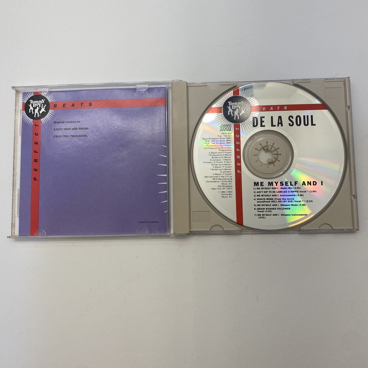 De La Soul / Me Myself And I (Vocal & Instrumental) De La Soul / Me Myself And I (Vocal & Instrumental)