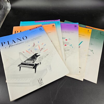 FJH Piano Lesson Sheet Music Books Level 2A-B 3A-B 4 5 Intermed Advanced Set 6