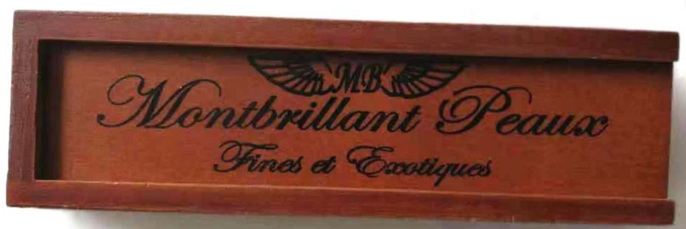 Correa de cocodrilo genuina Montbrillant Peaux 3 colores 22 mm o 24 mm rojo gris negro Foto 4 de 4