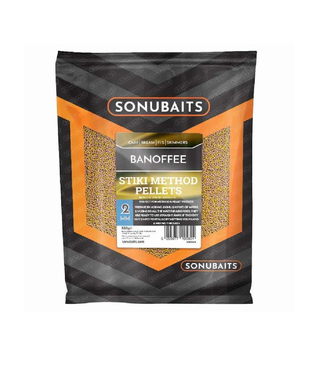 Гранулы Sonubaits Stiki Method 2 мм, 650 г, для подачи в виде Баноффи