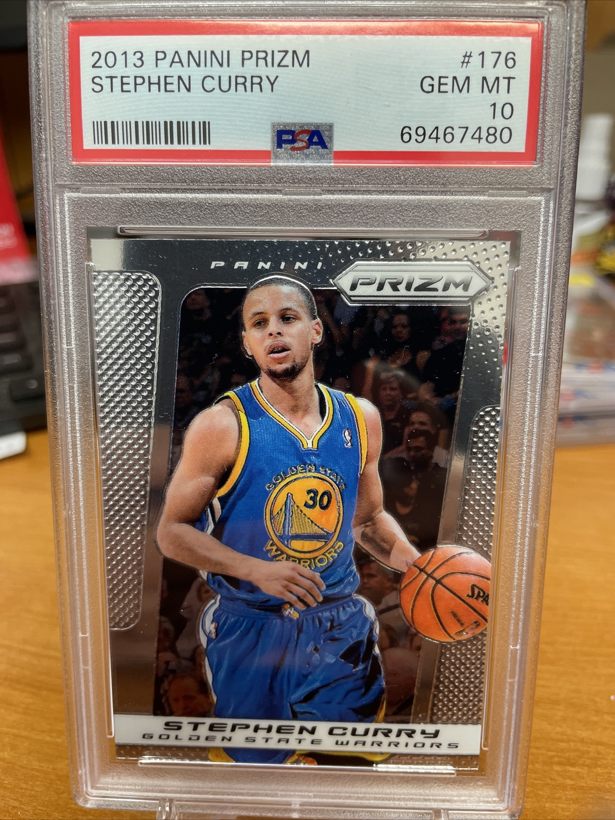 STEPHEN CURRY PSA 10 2013-14 Panini Prizm #176 GEM MINT