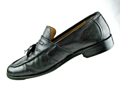 Johnston & Murphy Black Tassel Loafers Size 11 s-l400.jpg main image 3