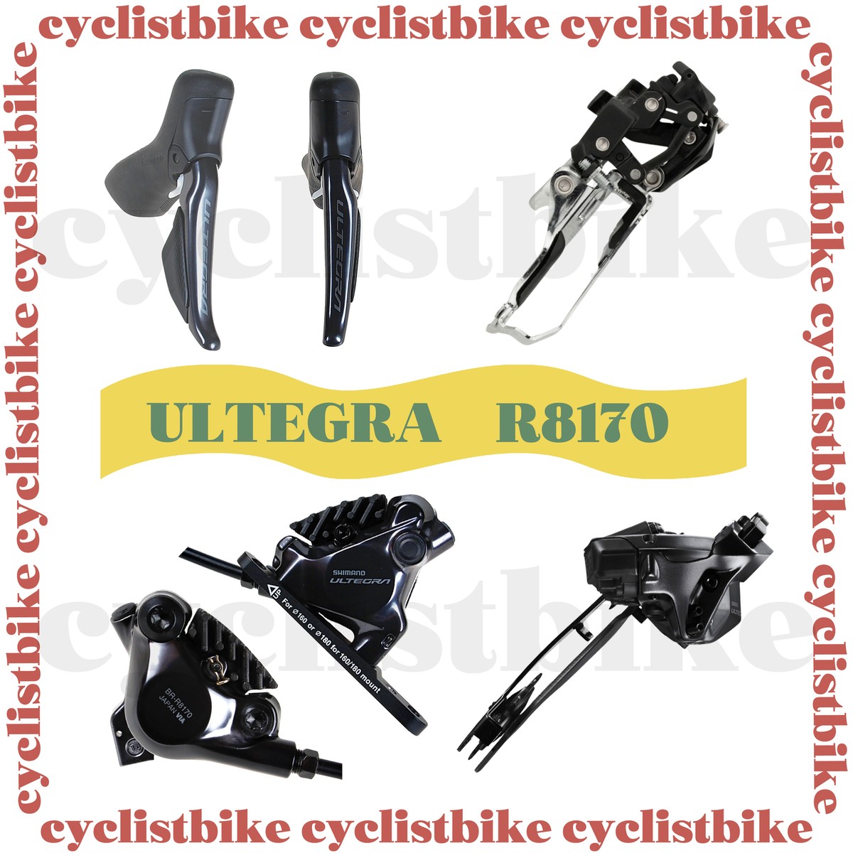 NEW Shimano ULTEGRA Di2 R8170 Disc Brake Groupset 2x12 Speed//No