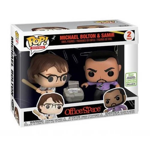 MICHAEL BOLTON SAMIR office space 2 pack EXCLUSIVE Funko Pop 288 NEW eccc