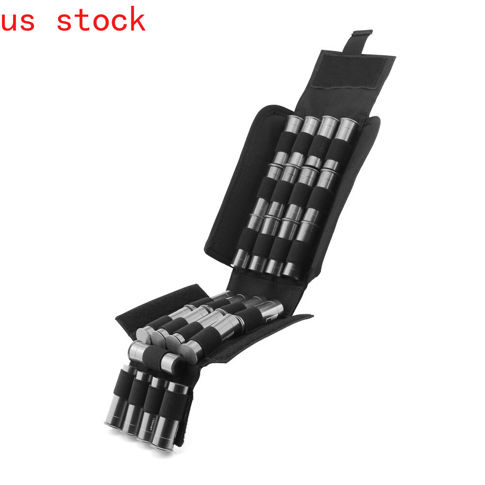 US Tactical MOLLE PALS 25 Rounds 12 Gauge Shotgun Reload Magazine Pouch Holder