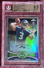 ?2012 Topps Chrome 40 Russell Wilson Rookie Card RC BGS 9.5 10 AUTO REFRACTOR?. rookie card picture