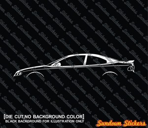 2x Coche Pegatinas Silueta Para Pontiac Gto Coupe 4th Generacion 2004 2006 Ebay