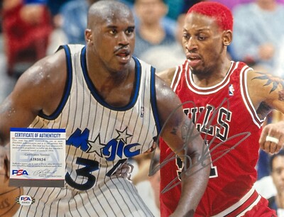 Dennis Rodman Signed 11x14 Photo Chicago Bulls NBA PSA