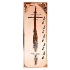 Classical Vintage Feather Fountain Pen Calligraphy Quill Dip Pen Home Decor