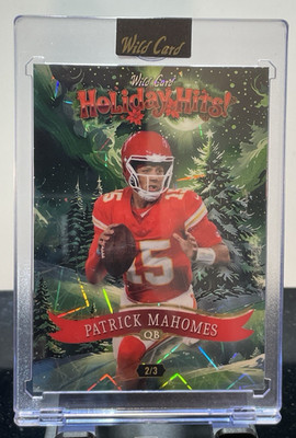 2025 Wild Card Holiday Hits Patrick Mahomes Christmas Tree Hall Foil HHC3-PM 2/3