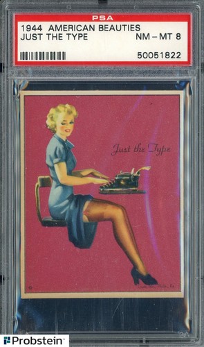 1944 American Beauties Just The Type PSA 8 NM-MT