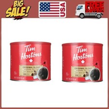 2pack Tim Hortons Original Blend Ground Coffee, 100 Arabica Medium Roast, 30oz
