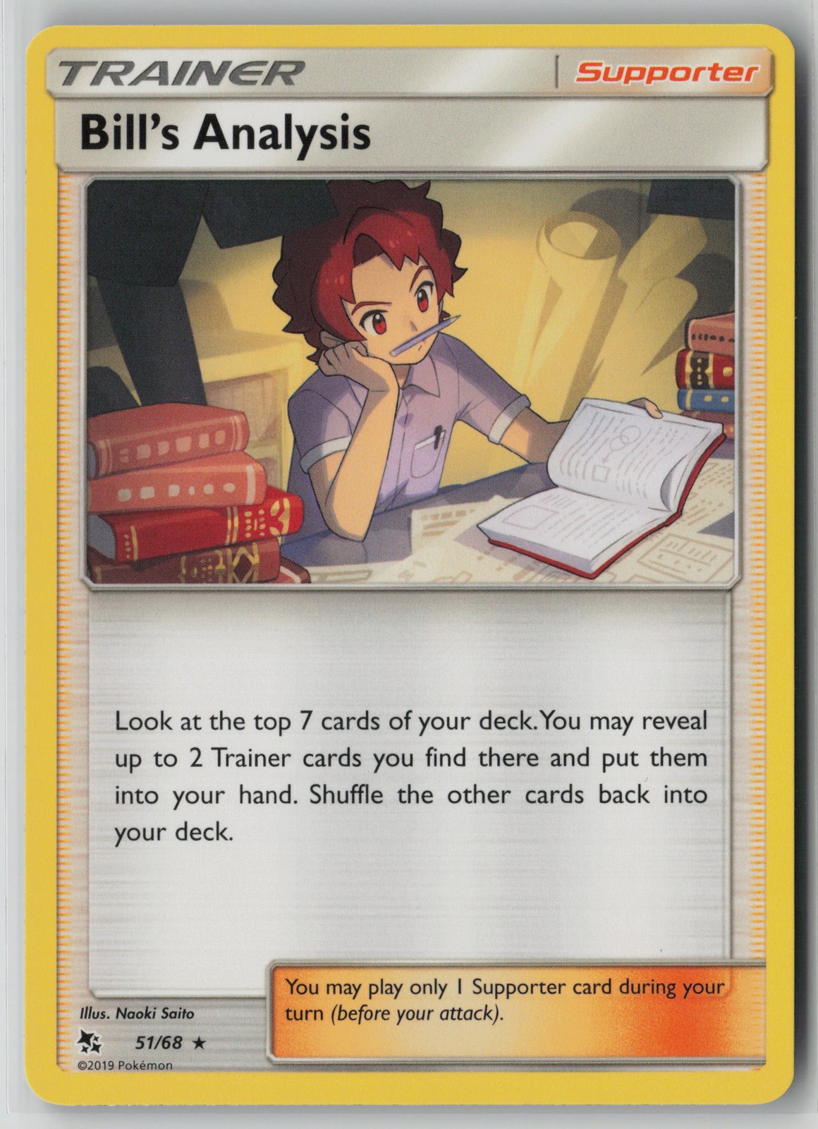 Bill's Analysis 133/181 Pokemon Team Up Rare Near Mint Card (NM) 2