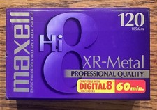 Maxell P6-120 XR-Metal Hi 8mm 120 min Camcorder Video Cassette Tape 281211 NEW