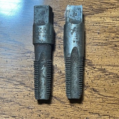 Greenfield GTD & Bay State Plug Tap 1/4  - 18 HS NPT Industrial Tap Bit USA 2 pc