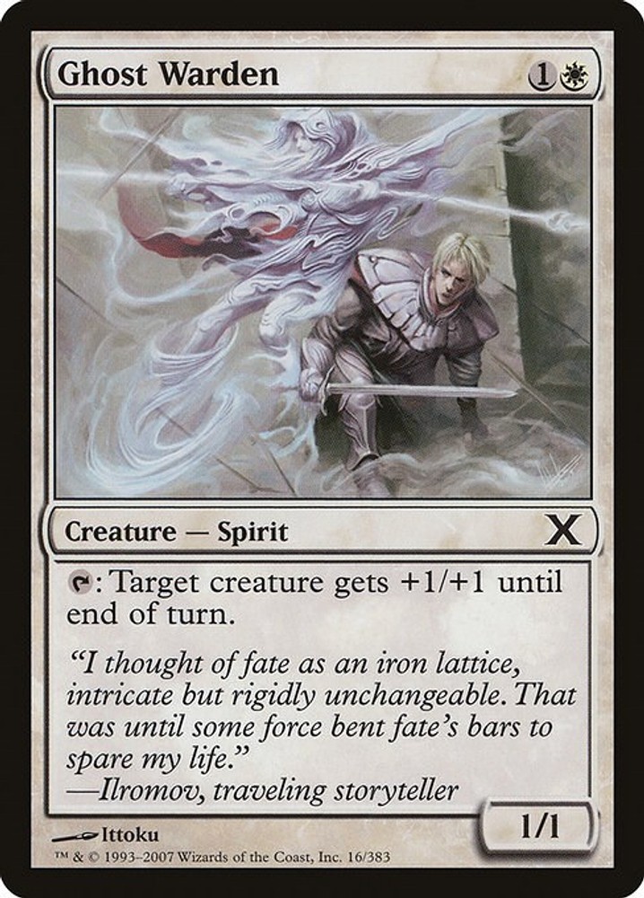 Ghost Warden #16 (LP) 10th Edition (10E) MTG