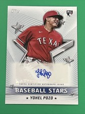 2022 TOPPS SERIES 1 YOHEL POZO RC BASEBALL STARS AUTO BSA-YPO RANGERS