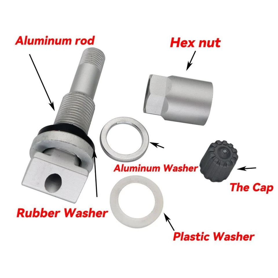 4x Replacement Tyre Pressure Sensor Valve Stem Kit For Ford for Chrysler Foto 2 de 4