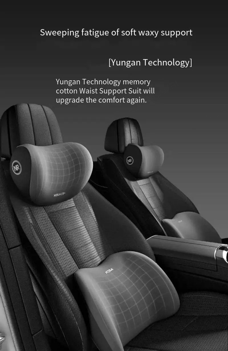 Poggiatesta Cuscino Auto Memory Foam Collo Supporto Lombare Schiena Comfort - Miniatura 7