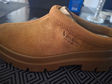 Koolaburra by UGG Brown Suede Faux Fur Lined Slip-On Clog Slippers 8