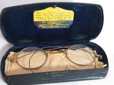 Antique Glasses with Gold Colored Frame - West New York, N.J. - 1939