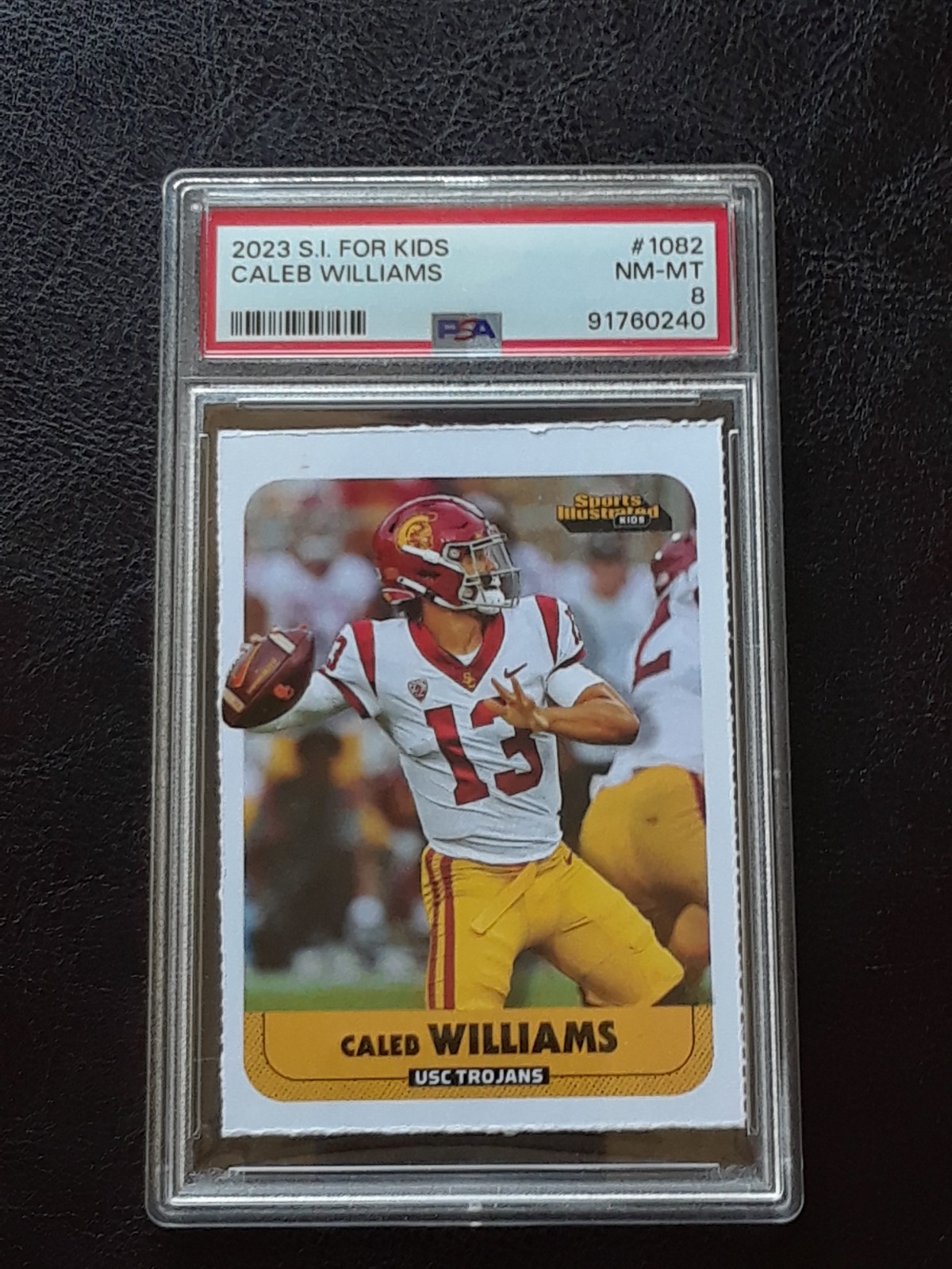 2023 Sports Illustrated for Kids #1082 Caleb Williams PSA 8 No Import Fees