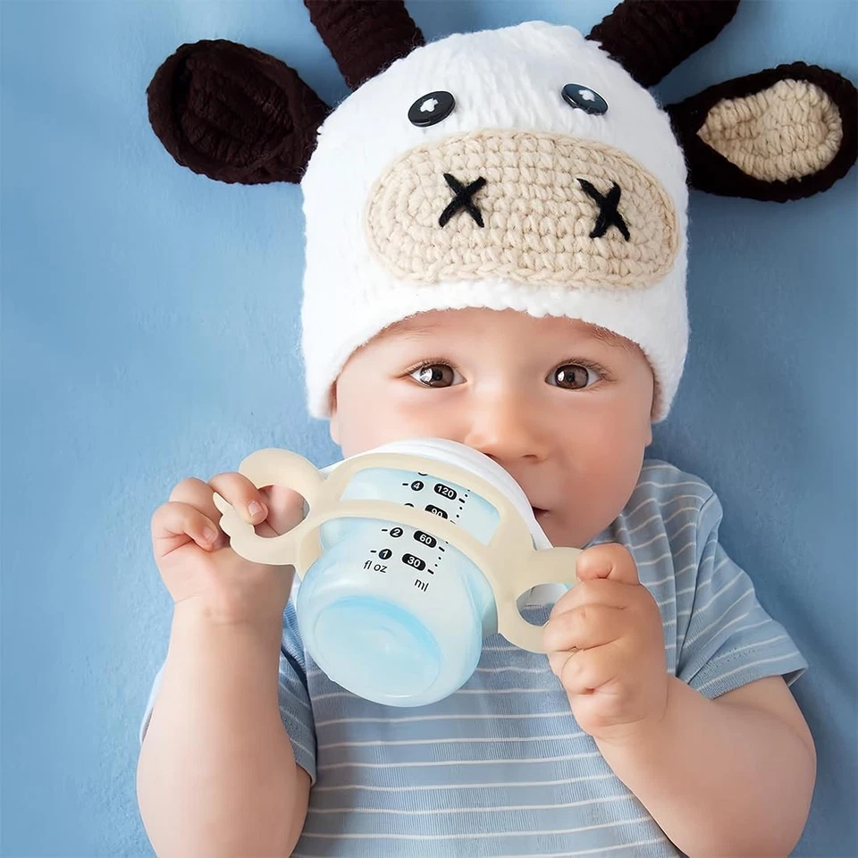 2 Babyflaschengriff aus SilikonBreitkalibriger quadratischer Flaschengriff Si... - Bild 2 von 4