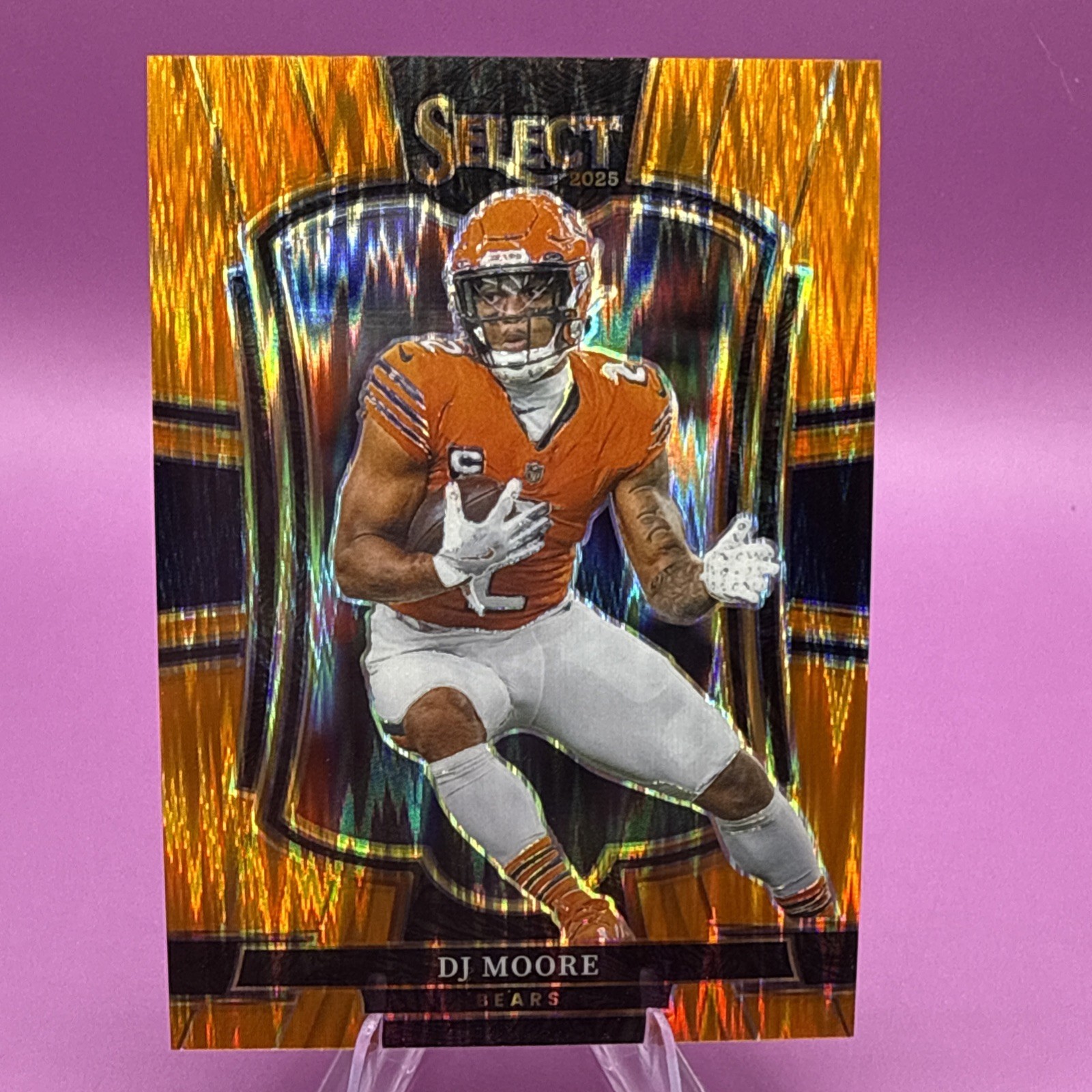 2025 Select DJ Moore Orange Shock Prizm /399 - COLOR MATCH