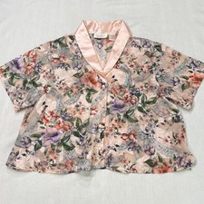 Vintage Victoria s Secret Y2K Gold Label Lingerie Sheer Floral Blouse Sz Small