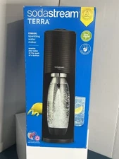 New SodaStream Terra 6047960 Sparkling Water Maker Black