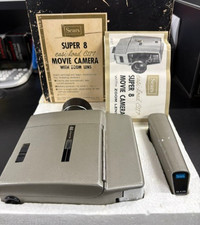 Vintage Home Movie Camera Sears Easi-Load C 117 Super 8mm Untested Made in Japan