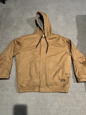 Berne FR Hooded Jacket Mens XL Brown Flame Resistant Workwear FRHJ01BD