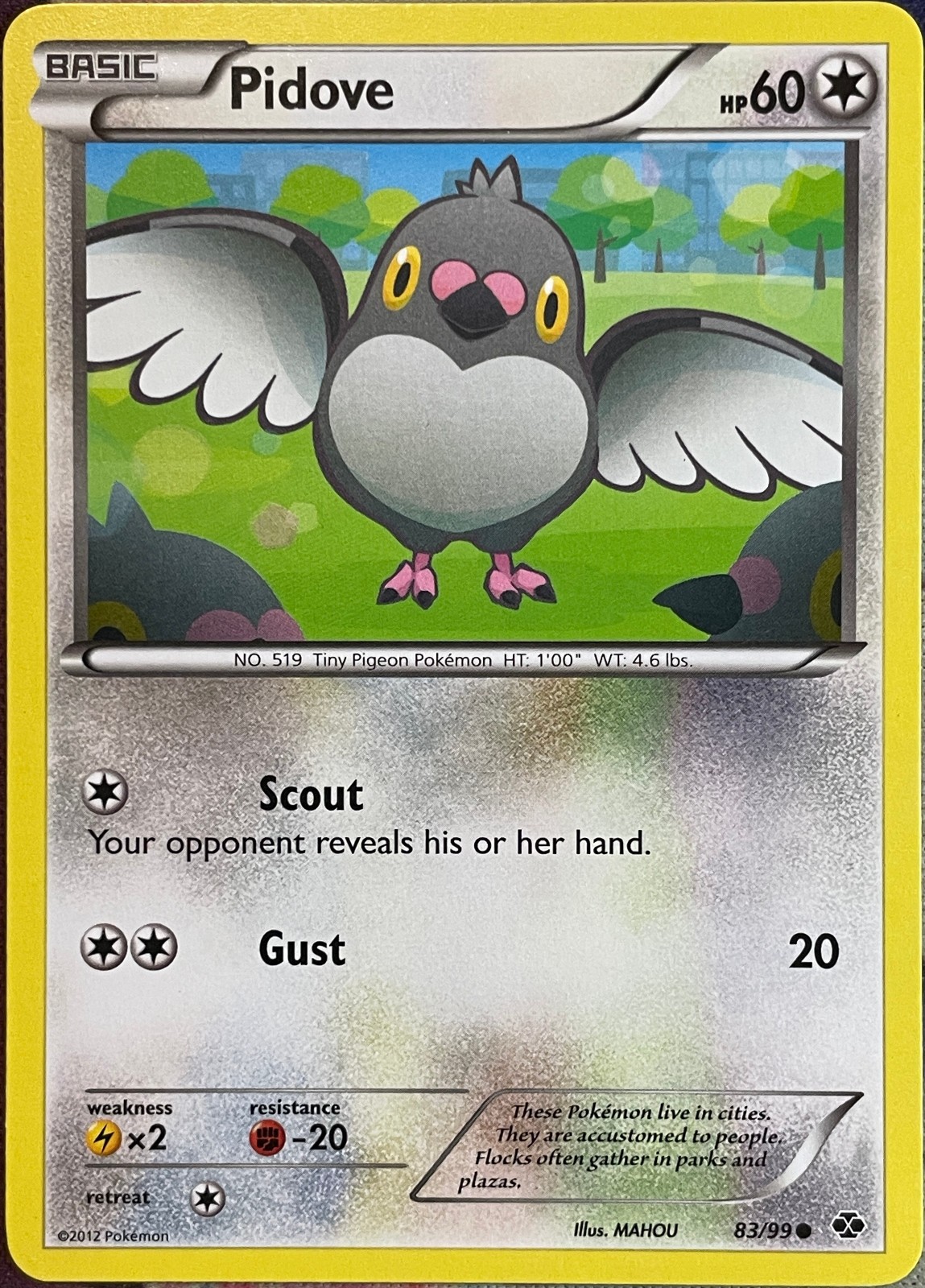 Pidove - 83/99 - Next Destinies Pokemon 2012