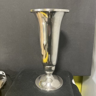 Antique M Sterling Flute Vase Weighted Bottom 10"H 500 Grams Gorgeous